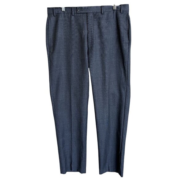 Lauren Ralph Lauren Mens 36x34L 100% Wool Trousers Charcoal Gray Quiet Luxury - Picture 1 of 14